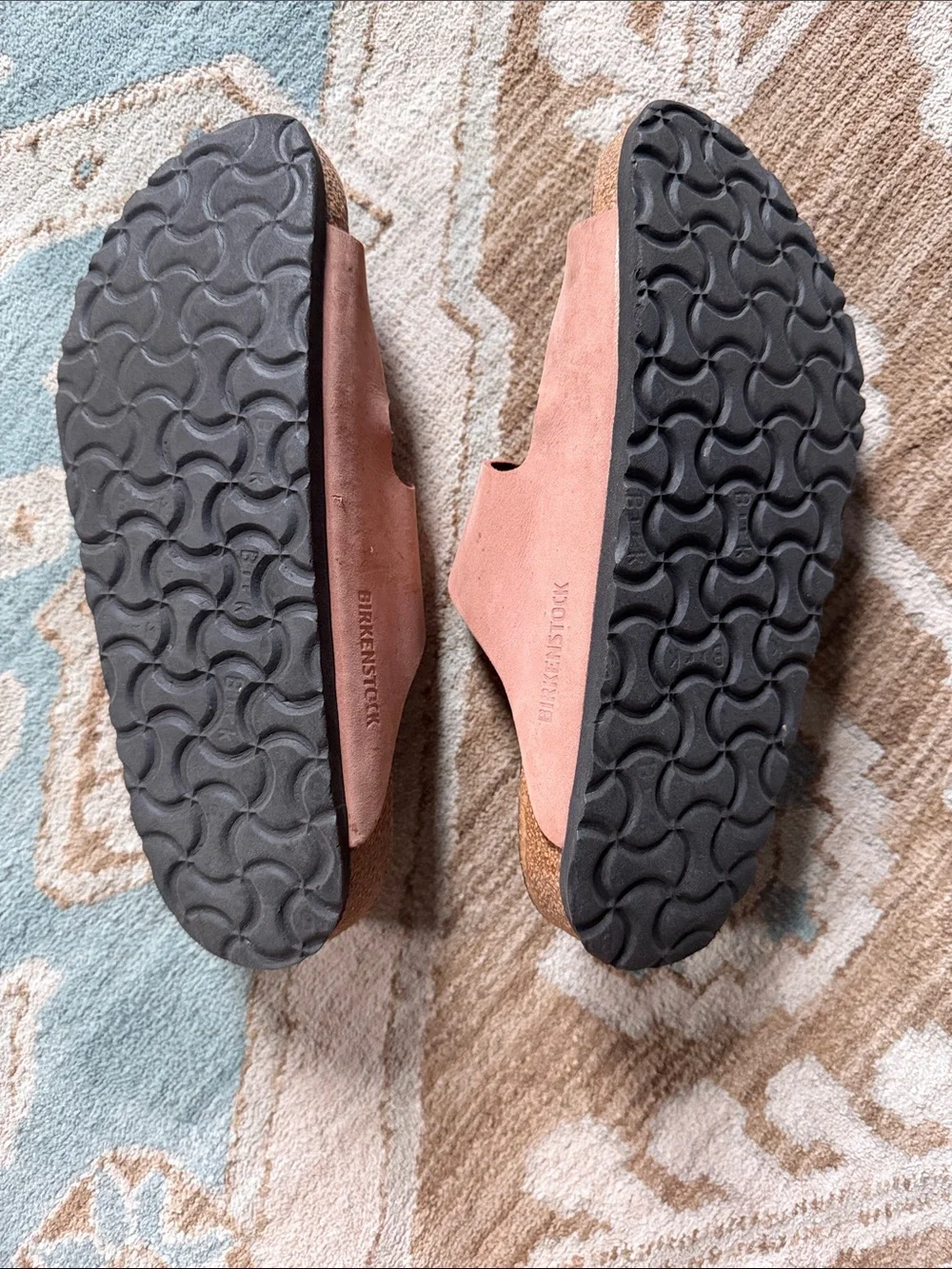 Birkenstock Women's Double Buckle Sandals in Blush Pink